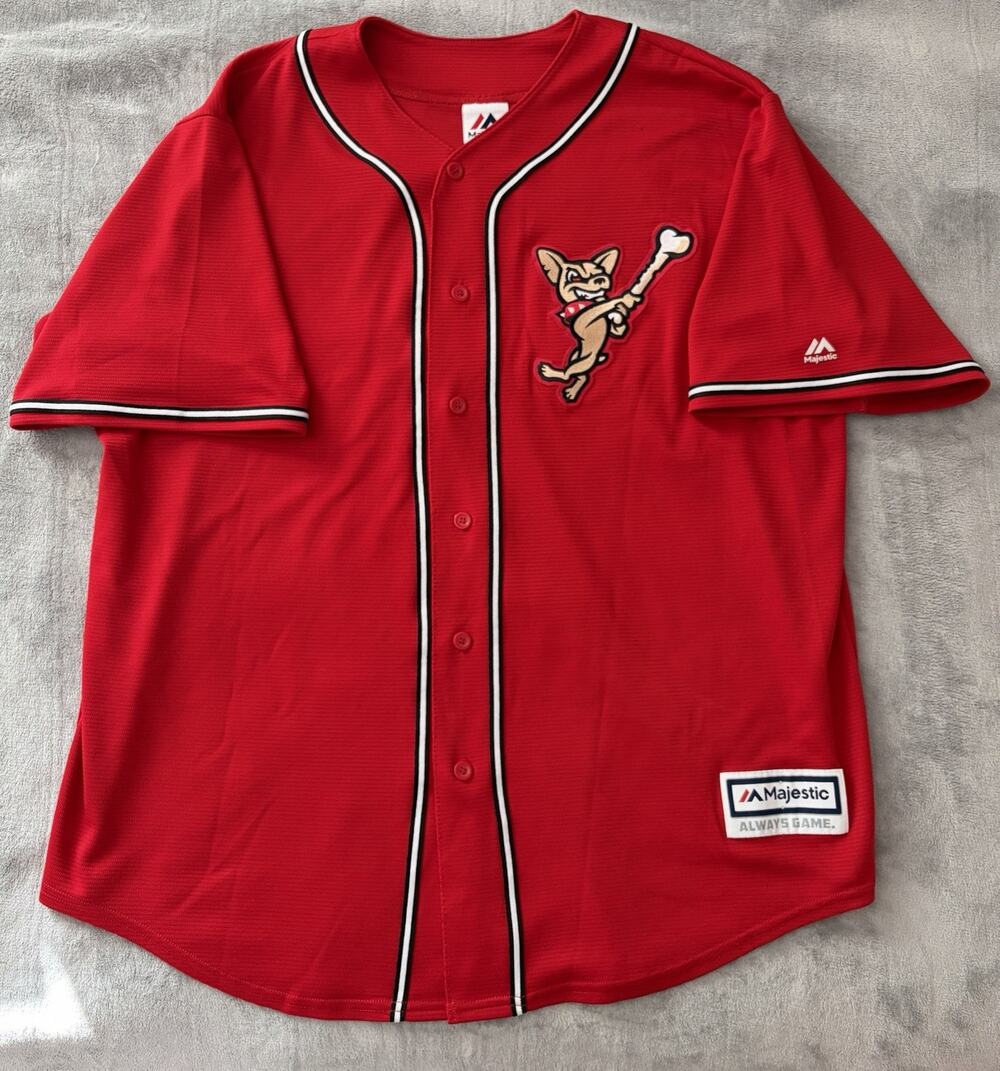 Majestic El Paso Chihuahuas MILB Home Jersey Men’s Size 2XL
